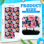 1 Pack Car Seat Towel Cover with Storage Bag, Summer Flower Hibiscus Style | 63 x 32 in Car Towel Seat Cover Non Slip Waterproof, Gym Workout Swimming Running, Machine Washable Sweat Absorbent Protector - Image 2