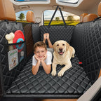 URPOWER Hard Bottom Dog Car Seat Cover, Back Seat Extender for Cars & SUVs | 400 lbs Support, 45% More Space, Waterproof, Mesh Window, Scratch Resistant, Non-Slip, Easy Care by URPOWER