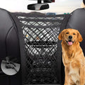 Dog Car Net Barrier 3 Layers with Auto Safety Mesh Organizer, Universal Stretchable Pet Barrier Backseat Storage Mesh Bag Dog Car Divider Net for Cars, SUVs-Drive Safely with Children and Pets by PRIDEEP