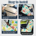 Car Seat Towel Cover 2 Pack for Front Seats, Sweat Absorbent Car Seat Protector with Non-Slip Backing, Waterproof Towel Car Seat Covers for Runners, Gym, Swimming, Beach, Coastal Seashell - Image 8
