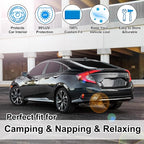 TINGLU Window Shades for Honda Civic 2016-2021 Accessories Car Side Full Windows Rear Triangular Windshield Sun Shade Sun UV Rays & Privacy Protection for Camping,Napping,and Relaxing 8PCS - Image 6