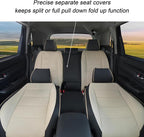 Lolcar CRV Seat Covers Custom Fit for Honda CRV 2023 2024 2025 2026 Leather Car Seat Cover Full Set for Trucks SUV,Waterproof Car Seat Cushion,Faux Leather(Black/Beige) - Image 5