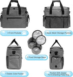 MYDAYS Dog Travel Bag, Pet Luggage Suitcase, Weekend Tote Carrier with Collapsible Bowl (Gray) - Image 3