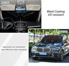 Red Black Car Sun Shade Windshield Car Umbrella Foldable Uv Ray Reflector Front Window Sun Shade Visor Shield Cover - Image 5