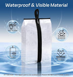 MISSLO Waterproof Shoe Bags for Travel 4 Pack XX-Large Shoe Storage Bag Clear Sneaker Pouch Portable Boots Organizer with Sturdy Zipper for Men & Women - Image 3