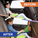 Car Organizer Back Seat for Kids & Tablet Holder for Car with Kick Mats & Lap Tray – Car Accessories Interior Must Have Road Trip Essentials (Age 3+) – Fold Away Tray with Car Seat Pocket Holders - Image 7
