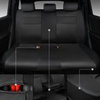 CAR PASS Breatherable Air Mesh Car Seat Covers Full Set, 3D Foam Back Support Automotive Seat Covers, All Season Car Seat Cover Fit Automotive,SUV,Sedan,Van, Airbag Compatible (Black) - Image 5