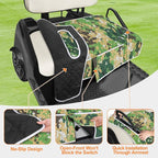 PGmoon Golf Cart Seat Covers with 4 Front Pockets & Nonskid Bottom | Universal Golf Cart Seat Towel Blanket Fits for EZGO, Yamaha, Club Car and More 2 Person Seats Golf Carts - Image 3