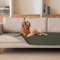 gogobunny Waterproof Dog Blanket, Couch Covers for Sofa, Reusable Pee Pads | Wear Resistant, Leakproof Sofa Cover for Pets, Anti-Pilling, Hypoallergenic, Machine Washable, 30x90 Inch Dark/Light Olive by gogobunny