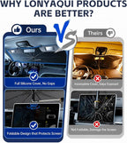 Windshield Sun Shade for Chrysler Town & Country 2008-2016,UPF50+ Keep Cool | 360°Rotating Shaft, Custom Fit Umbrella Sunshade for UV Blocking, Interior Heat Protection, Easy Storage for Naps - Image 3