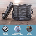 Tahoe Soft-Sided Collapsible Cooler - 30 Can - Heather Cool Gray/Shadow Gray (4PK PDQ Target SMU) | Keep Food and Drinks Cold Without Bulky Storage | The Leak-Resistant Liner Contains Meltwater, and the Frame Folds Flat - Image 5