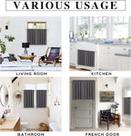 RYB HOME Short Blackout Curtains for Bedroom, Room Darkening Insulated | Rod Pocket, Summer Heat Light UV Blocking, Energy Saving, Drapes for Nursery, W34 x L45, Grey, 2 Panels - Image 7