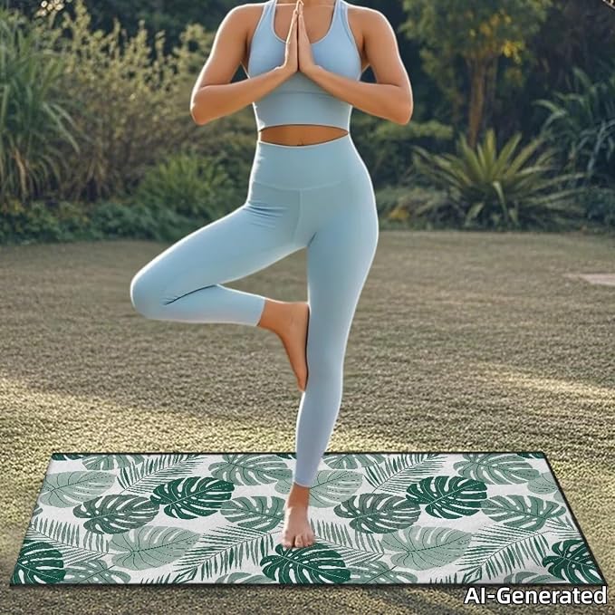 SEANATIVE Seat Cover Towel, Sweat Carseat Protector, Tropical Leaf Car Towel Cushion Cover Perfect for Car Truck SUV Seat, Great for Surfing Yoga Gym Workout - Image 3