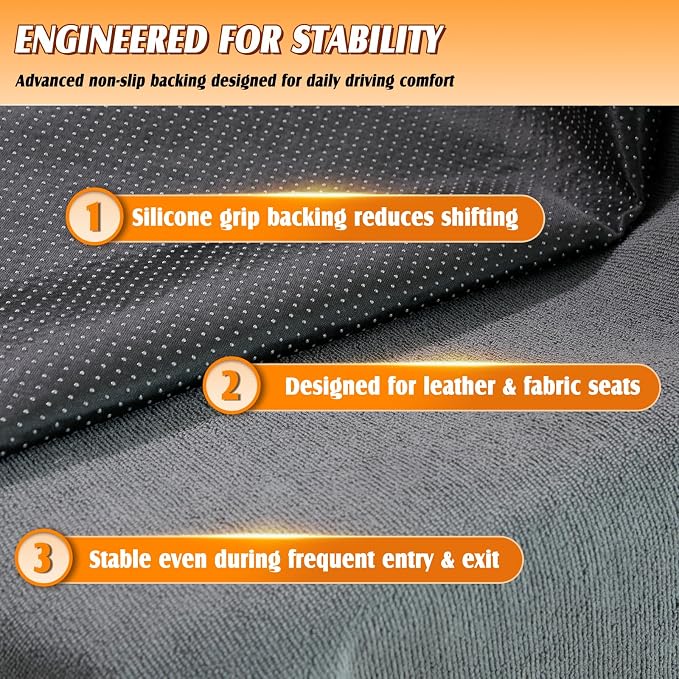 2 Pack Towel Car Seat Covers, Waterproof Washable Front Seat Protectors with Soft Terry Cloth, Non-Slip Backing, Universal Fit for Cars SUVs Trucks,Gym,Beach,Pets, Kids,Road Trips (Gray) - Image 5