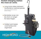 DriverPockets Car Vent Organizer - Hanging Phone Holder and Car Pen Holder | High Road Car Pouch Organizer Keeps Phones, Pens, Cords and Sanitizer on the Dashboard Within Easy Reach - Image 4