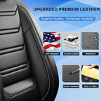 Fit Accent Seat Covers Custom Fit for Hyundai Accent 2006-2026, Front Pair | Premium Leather Full Coverage Protectors, Waterproof, Breathable, Scratch Resistant, Easy Wipe, Airbag Compatible, Black - Image 5