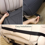 kingphenix Car Seat Cover, PU Leather Front Bottom Seat Protector | Front Bottom Seat Protector, Non-Slip Backing, Edge Coverage and Easy Installation for Sedans, SUVs, Trucks and Vans, Gray - Image 5