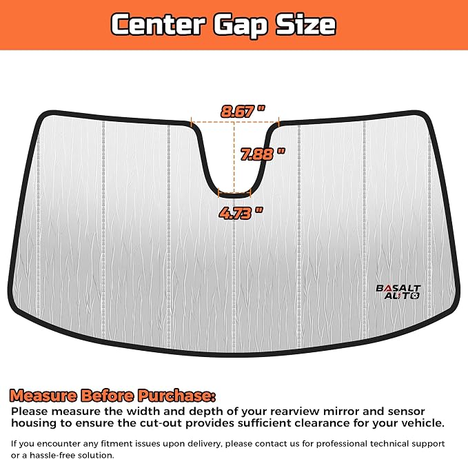 2023-2026 Accord Windshield Sun Shade Compatible for 2023-2026 Honda Accord Silver Reflective Foldable Front Sun Visor Sunshade Protector with Storage Bag Keep Interior Cool - Image 3