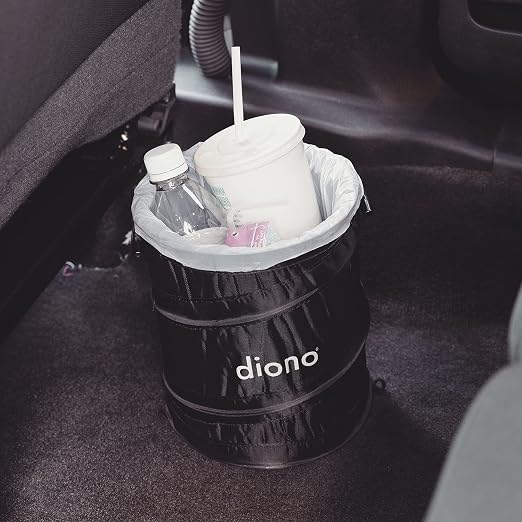 Diono Pop-up Trash Bin, Collapsible Car Trash Can Portable, Small, Leak Proof, Perfect For Keeping Car Clean, Black - Image 2
