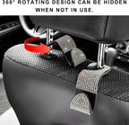 4 PCS Car Seat Headrest Hooks, Bling Crystal Rhinestone Back Seat Hanger Storage Organizer, Sparkly Seatback Holder Hooks for Purse and Bags Universal For Most Vehicles (Colorful) - Image 6