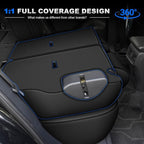 AOMSAZTO Car Seat Covers for Toyota RAV4 2019-2025 Hybrid,Not for SE&XSE | Custom Fit 5-Piece Set Includes Neck Pillows,Armrest Cover,Steering Wheel Cover and Seat Belt Covers-Faux Leather Black&Gray - Image 8