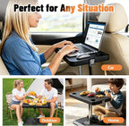 Car Desk for Laptop, Portable Car Table Tray for Front/Rear Passenger Seat | Stable Tall Table Height Adjustable Laptop Desk for Travel, Work & Eating - Image 2