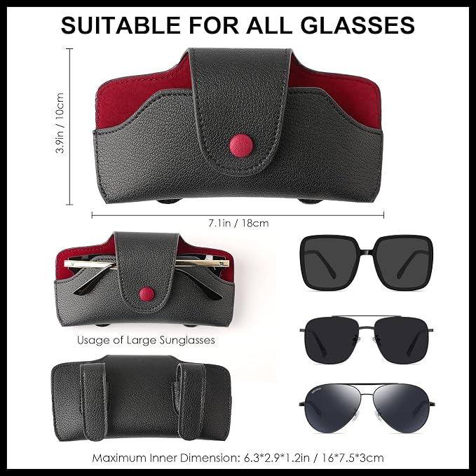 Sunglass Holder for Car Visor Glasses Case Non-Slip Clip Universal for Sunglasses Eyeglasses Car Interior Accessory - Image 4