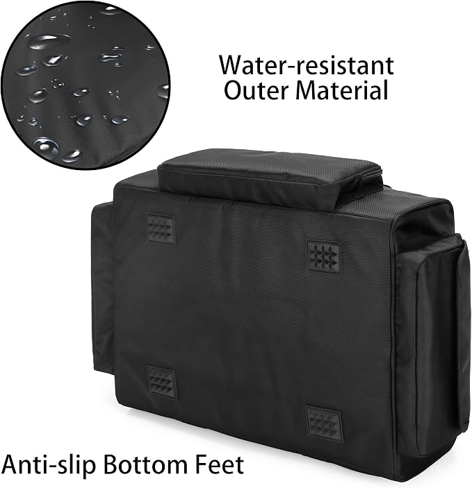 samdew Underseat Storage Bag Fit for SuperCrew Cab, Medium, Bag Only | Truck Under Seat Organizer for Most Full Size Trucks, with 1 Detachable Inner Divider, Anti-Slip Bottom & Multi-pockets - Image 7