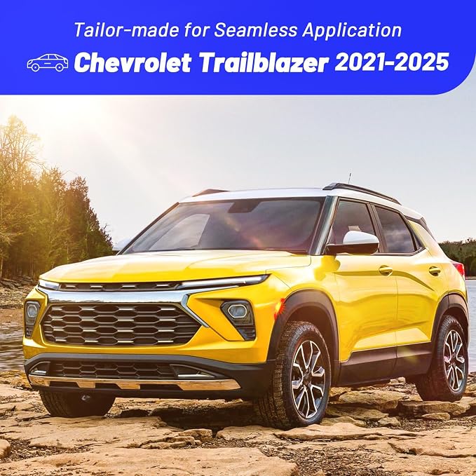 Windshield Sun Shade for Chevrolet Trailblazer 2021-2025, Umbrella Shades | Custom Foldable Front Window Sunshade with 360° Rotating Shaft, Car Shades with UV & Heat Protection - Image 3