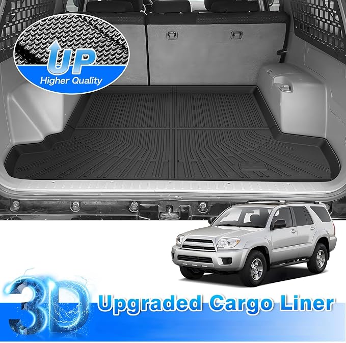 4Runner Cargo Liner - Trunk Mat for Toyota 4Runner 2003-2009, All Weather Cargo Mat for 4Runner Accessories, Heavy Duty Car Mats, Car Accessories - Image 3