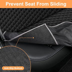 Mancro Dog Car Seat Cover for Back Seat, Waterproof Dog Hammock for Car | 600D Heavy Duty, Scratch-Resistant Back Seat Pet Cover for Dogs with PVE Nonslip Underside, Fits for Sedan, Trucks and SUVs - Image 8