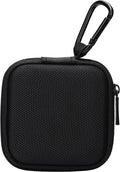 Ginsco Mini-Portable Hard Shell Square Earbuds Case for Apple EarPods/Samsung Galaxy Wired/Wireless Earbuds, Cell Phone Accessories Organizer with Carabiner for Earphones by Ginsco