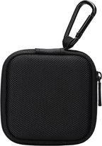 Ginsco Mini-Portable Hard Shell Square Earbuds Case for Apple EarPods/Samsung Galaxy Wired/Wireless Earbuds, Cell Phone Accessories Organizer with Carabiner for Earphones by Ginsco