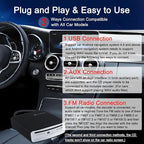 Portable Universal CD Player for Car with USB Port AUX Port,USB External CD Player for Vehicle,Laptop,Desktop,TV,Mac,Computer,for Android 4.4 and Above Navigation - Image 3