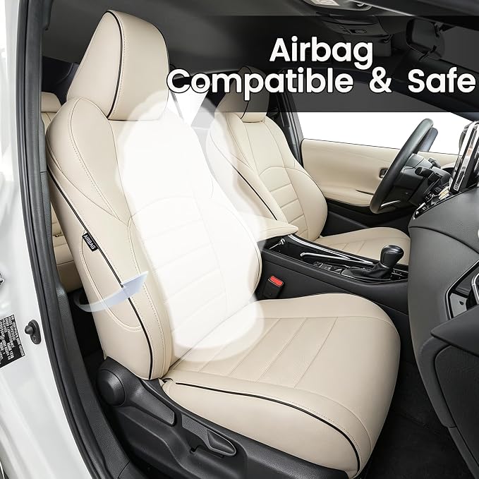 HKZ Customized Special seat Cover for Toyota Corolla (Beige, 2023-2026 Corolla Hybrid SE) - Image 4
