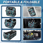 Deosk Car Trunk Organizer for SUV, Car Organizers and Storage with Reinforced Handles, Car Accessories for Women/Men 50L Waterproof Polyester Trunk Organizer(Medium, Leaves) - Image 4