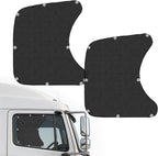 2Pcs Semi Truck Side Window Sun Shades,20×23" UV Protection Sunblock Side Window Shade with Suction Cup,Semi Truck Accessories for Kenworth,Volvo VNL,RV,Freightliner,International Trucks by Unknown