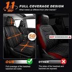 Custom Fit Seat Covers for Toyota 4Runner 2011-2024 5 Seats | Full Set Waterproof Airbag Compatible Car Seats Cover for 4Runner Accessories Black(5 Seats Model Only) - Image 4