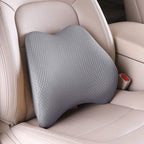 Memory Foam Lumbar Support Pillow for Car - Back Support for Car Seat (Gray) by TISHIJIE