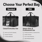 NZ home PRO Large Insulated Food Delivery Bag (2XL, Orange, 1 Pack) | Thermal bag, For cold & hot food, Water-resistant, Portable cooler, Soft sided catering tote, Grocery bag with zippered top - Image 8