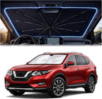 Car Windshield Sun Shade Umbrella for Nissan Rogue 2014-2020 | 2026 Upgraded,Custom-Fit Umbrella Sunshade,Easy Install,UV Protection & Heat Reflective,Keep Interior Cooler with Storage Bag by Unknown