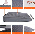 kingphenix Memory Foam Car Seat Cushion for Driving Comfort and Office Use | Coccyx and Lower Back Pressure Relief, Non-Slip Seat Cushion for Car, Truck, SUV, Long Drives and Office Chair, Dark Gray - Image 7