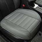 2 Pack Leather Front Car Seat Covers,Bottom Seat Covers for Cars,Driver Car Seat Cover,Luxury Seat Protectors,Waterproof,Anti-Slip,Full Wrap,for Most Vehicles,Sedan,Truck,SUV(Grey) - Image 7