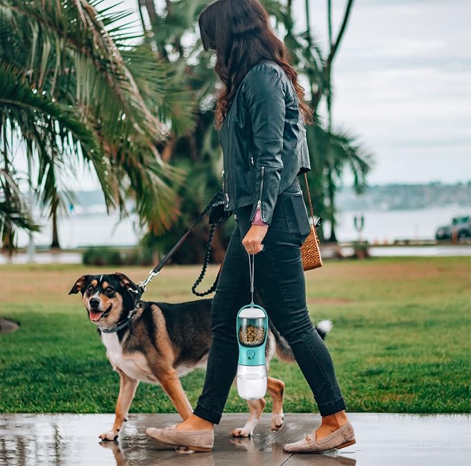 Cibaabo Dog Water Bottle Portable with Food Container & Filter for Travel | Feeding & Hydration | Travel Water Bowl | Portable Pet Dispenser | Dog Gifts | Puppy Essentials | for Hiking Camping Beach - Image 6