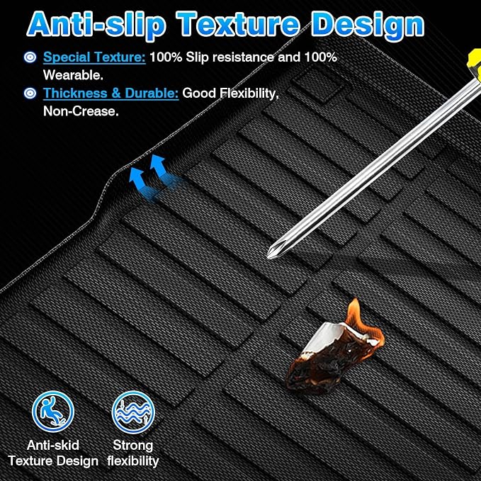 RDX Cargo Liner - Trunk Mat for Acura RDX 2019-2026, All Weather Cargo Mat for RDX Accessories, Heavy Duty Car Mats, Car Accessories - Image 3