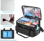 Trunab Large Insulated Medical Bag with Dividers, Easy-Clean Trauma Pouch | Empty Bag for Custom Setup, Ideal for Home/Travel/Camping, Wipe-clean Interior - Image 2
