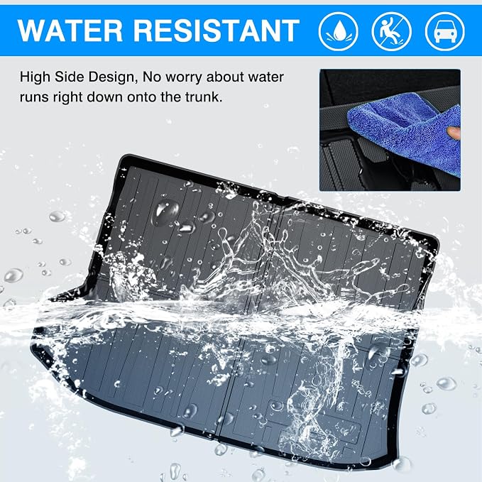 Powerty Trunk Mat for Buick Envision 2016-2020, All Weather TPE Cargo Mat Liner for Envision Rear Trunk - Image 6