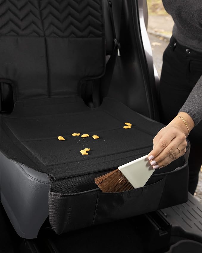 Skip Hop Clean Child Car Seat Protector, Universal Baby Carseat Cover with Clean Sweep Crumb Catcher - Image 3