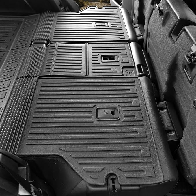 Cargo Mat for 2013-2024 Toyota 4Runner Accessories | w/o Sliding Cargo Tray, Full-Coverage Cargo & Backrest Protection, Odorless TPE, All-Weather Protection, 3D Custom Fit - Image 7