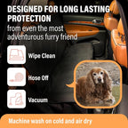Active Pets Dog Car Seat Cover for Back Seat, Waterproof Pet Protection Hammock, SUV Truck Car Backseat Protector with Safety Features, Black - Image 8